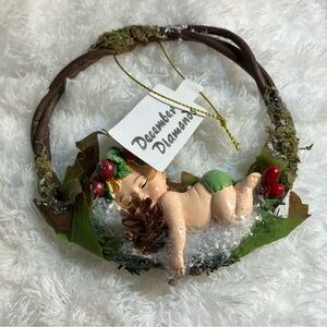 December Diamonds Baby Fairy Sleeping Christmas Ornament